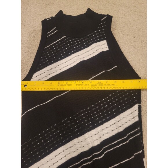 Moth Anthropologie Women Velda Mock Neck Sweater Dress Black Knee Length medium - Picture 5 of 10